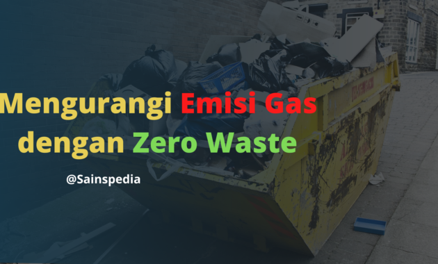 Mengurangi emisi gas rumah kaca dengan zero waste